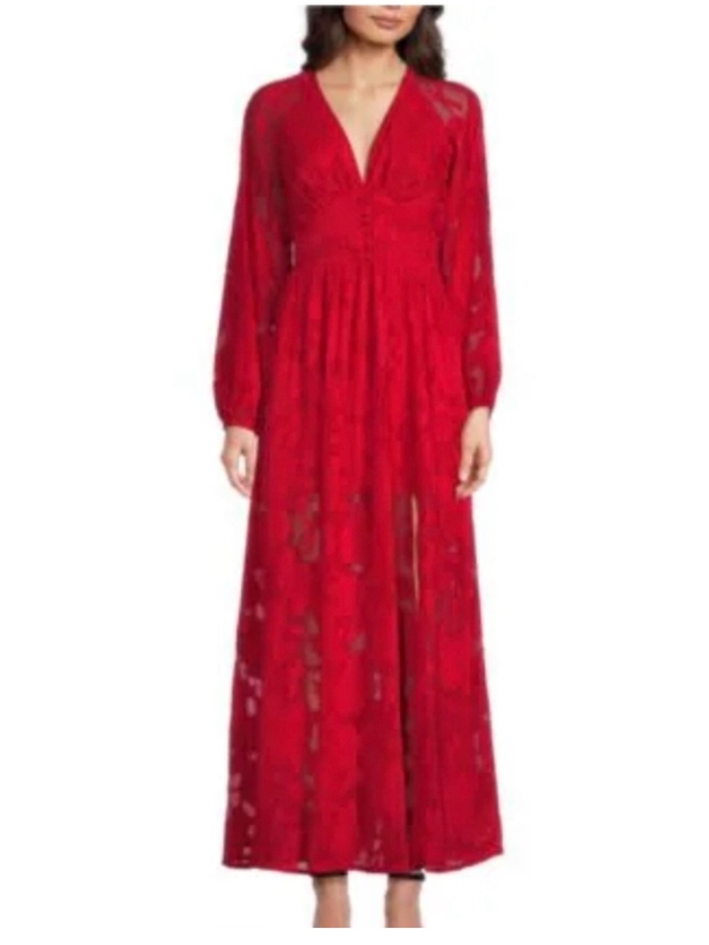 Layered With Love Elegant Red Maxi Dress
TT11